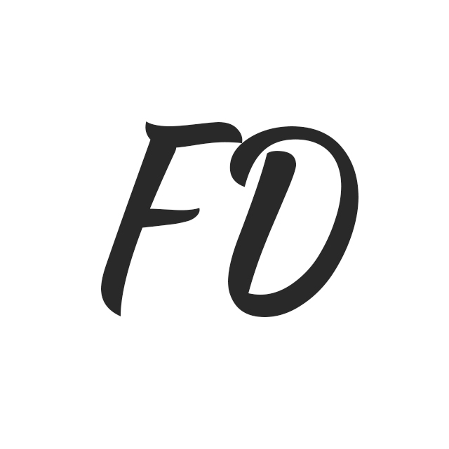 FotoDłubak - Logo w postaci inicjałów nazwy